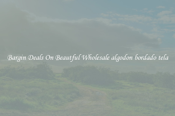 Bargin Deals On Beautful Wholesale algodon bordado tela