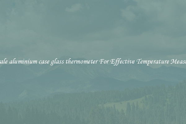 Wholesale aluminium case glass thermometer For Effective Temperature Measurement