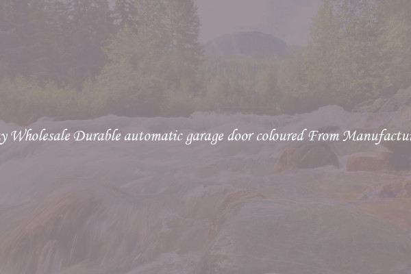 Buy Wholesale Durable automatic garage door coloured From Manufacturers