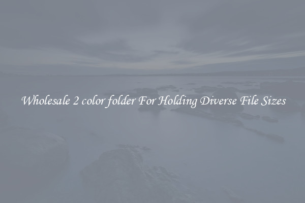 Wholesale 2 color folder For Holding Diverse File Sizes