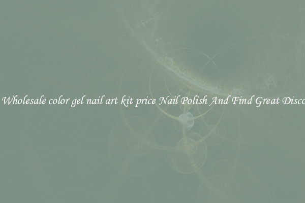 Buy Wholesale color gel nail art kit price Nail Polish And Find Great Discounts