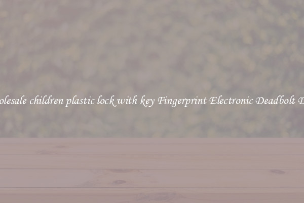 Wholesale children plastic lock with key Fingerprint Electronic Deadbolt Door 