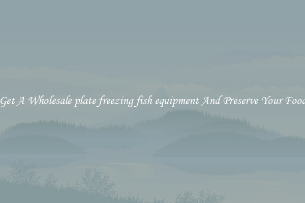 Get A Wholesale plate freezing fish equipment And Preserve Your Food