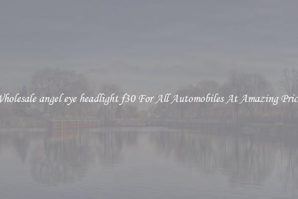 Wholesale angel eye headlight f30 For All Automobiles At Amazing Prices